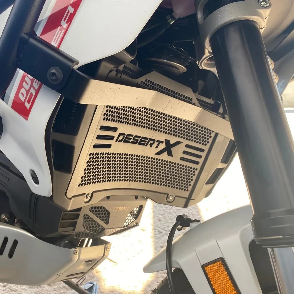 

For Ducati Desert X Rally 2022 2023 2024 2025 DesertX Rally Motorcycle New Radiator Guard and Cylinder Head Guard Complete Set