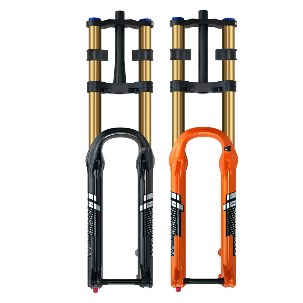 

MAGICBROS 15*110mm Bicycle ForK 26 27.5 29 Inch Electric Bike Mountain Bicycle MTB Downhill Double Crown Air Suspension Fork