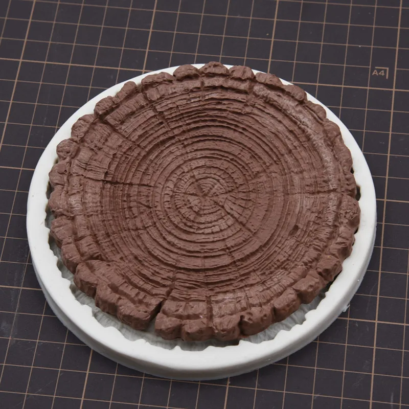 Tree Trunk Wooden Skin Grain Cake Mold Cake Tool Fondant for Kitchen Baking Decoration Molds Resin Light Clay Mould