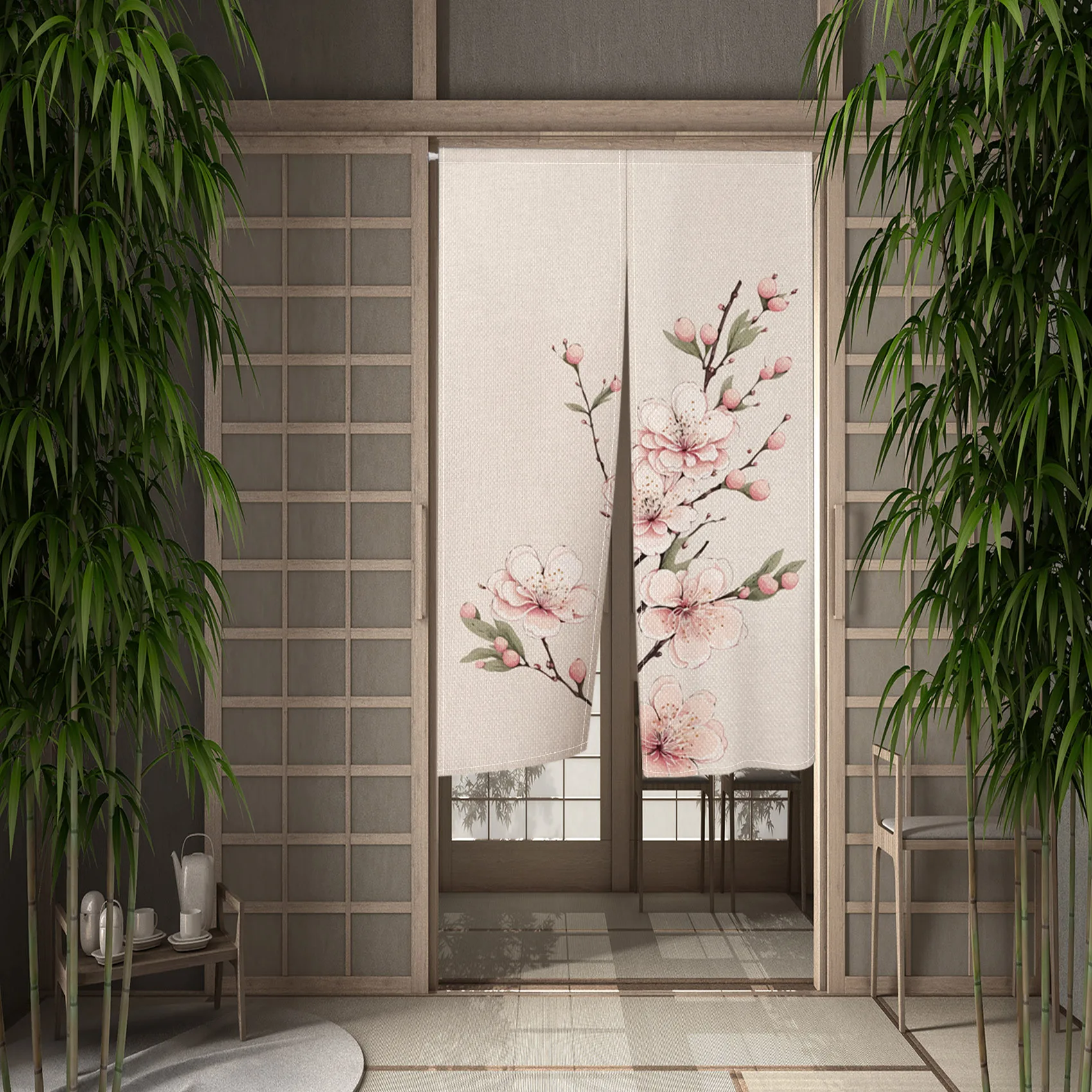 Kersenbloesem Deurgordijn Japa - Noren Curtain Doorway recensie en prijs