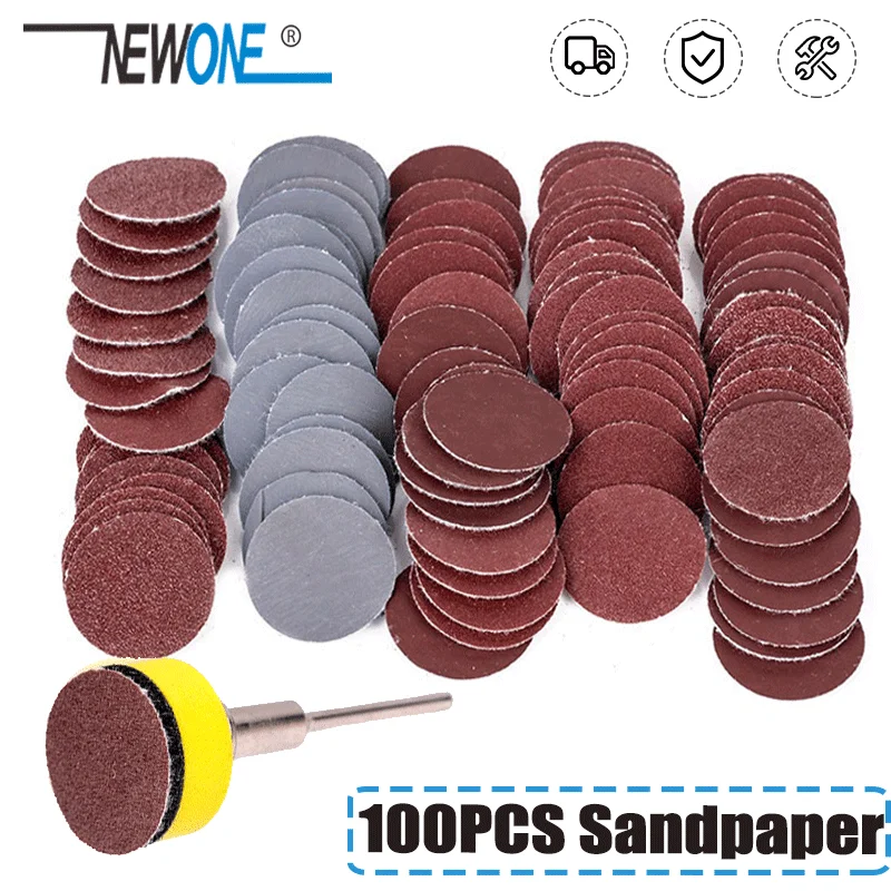 100pcs 25mm High Quality Sanding Discs + 1\