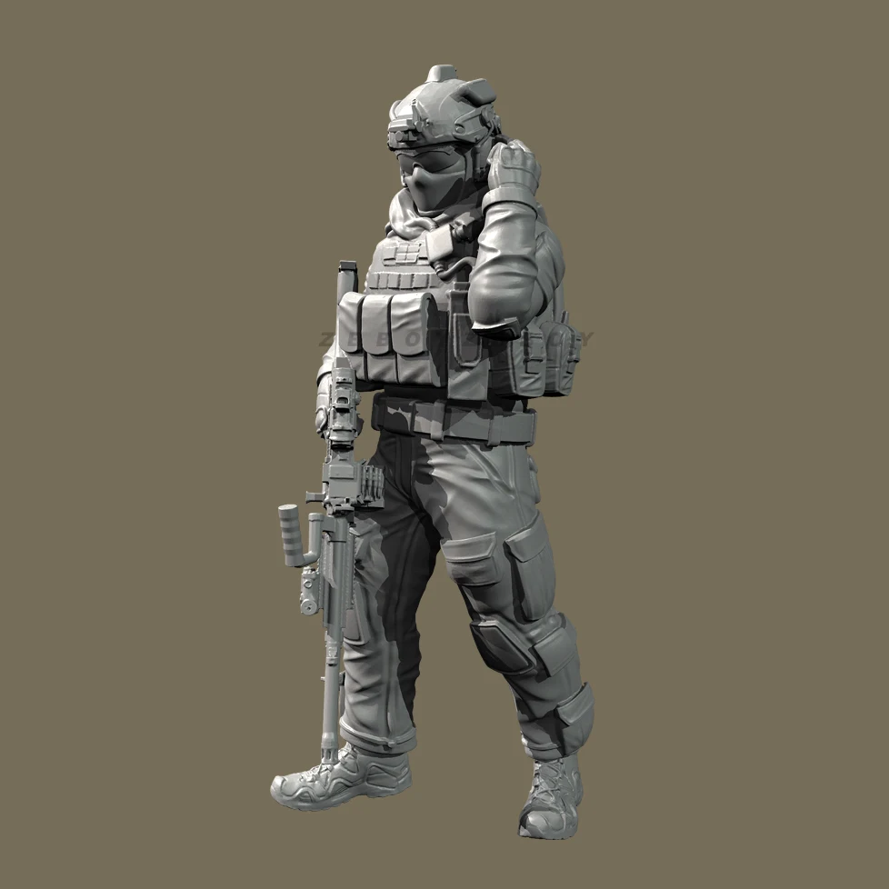 

Overall heights 38mm 50mm Resin Soldier model kits figure colorless and self-assembled （3D Printing ）TD-7365/3D