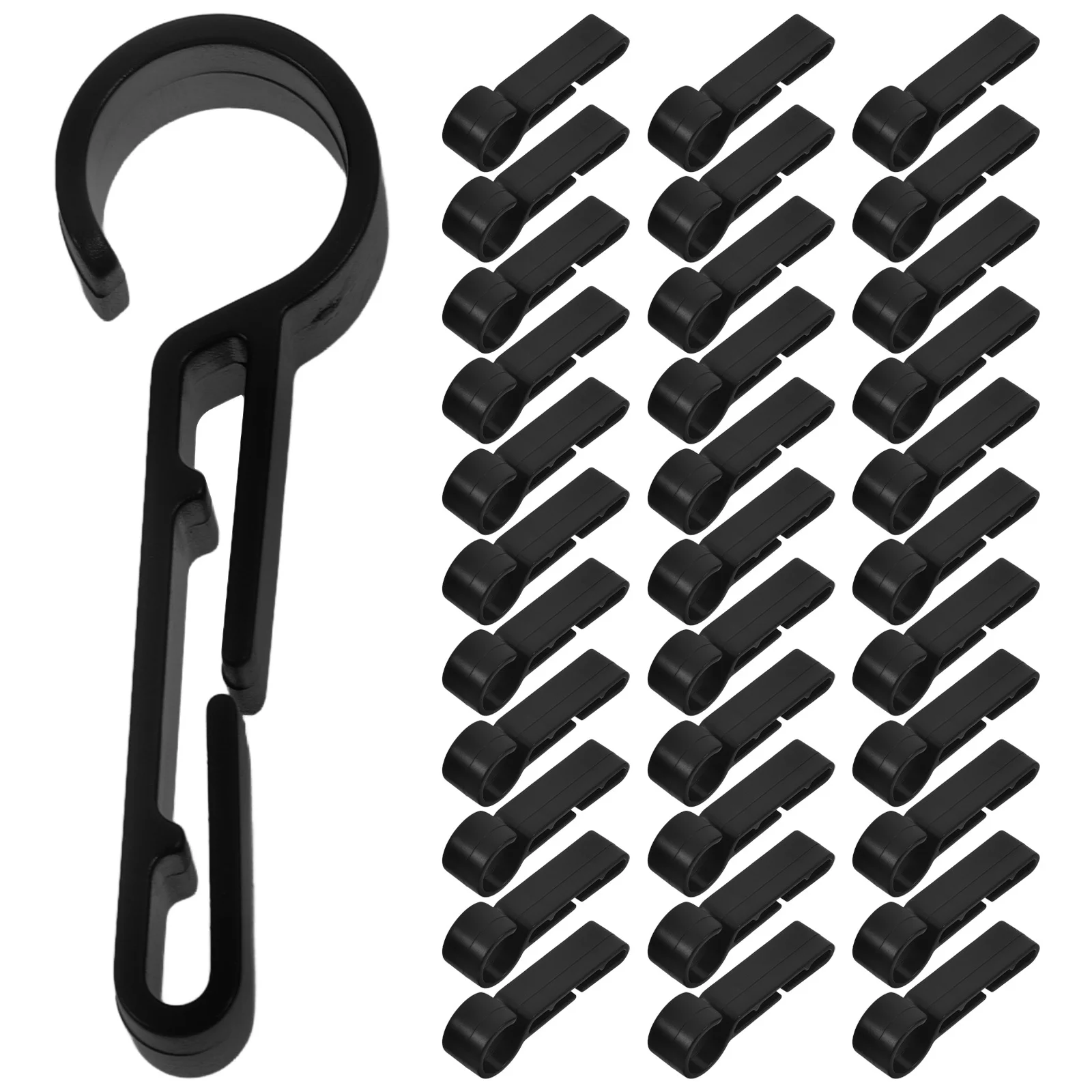 100 Uds Clips ganchos de plástico para faros casco Clips de luz accesorio duradero para uso en exteriores construcción