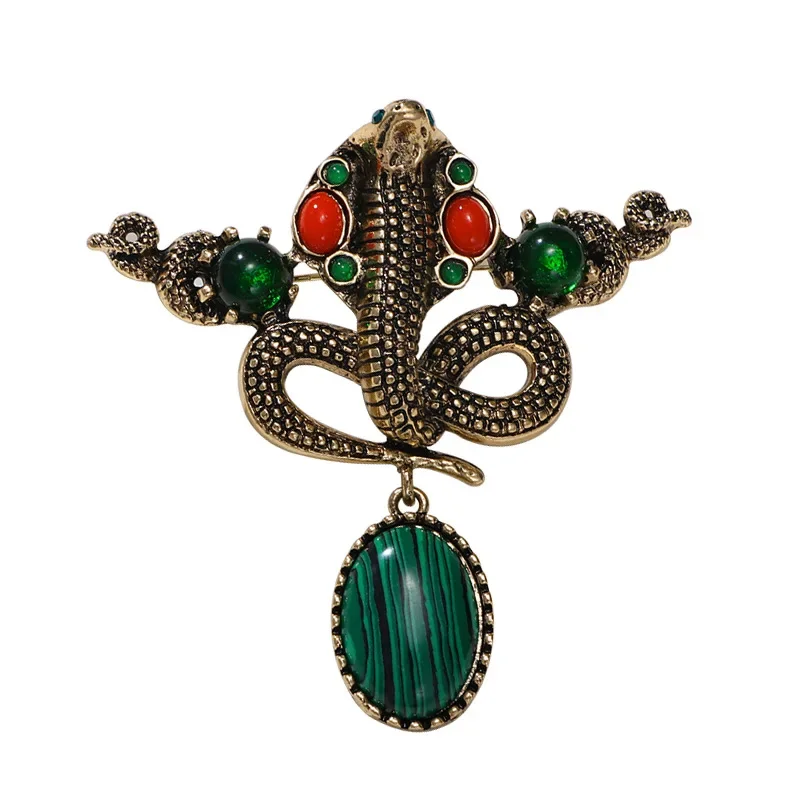 Fashion Vintage Snake Brooch Women\'s Clothing Accessories India National Style Animal Snake High-grade Corsage Винтажные Броши