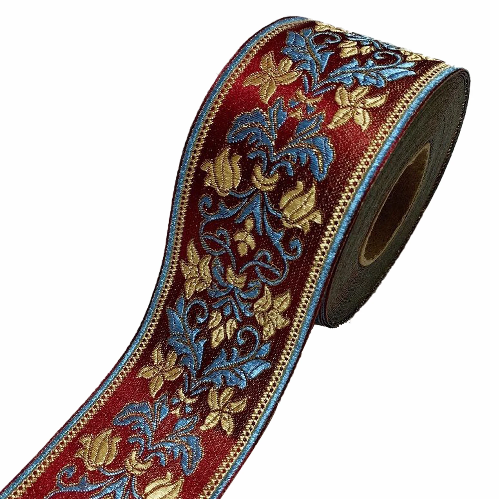 Emobridered Trim Sewing Wedding Fabric Decor DIY Embellishment Bag Gift Vintage Jacquard Ethnic Colorful Curtain Woven Ribbon