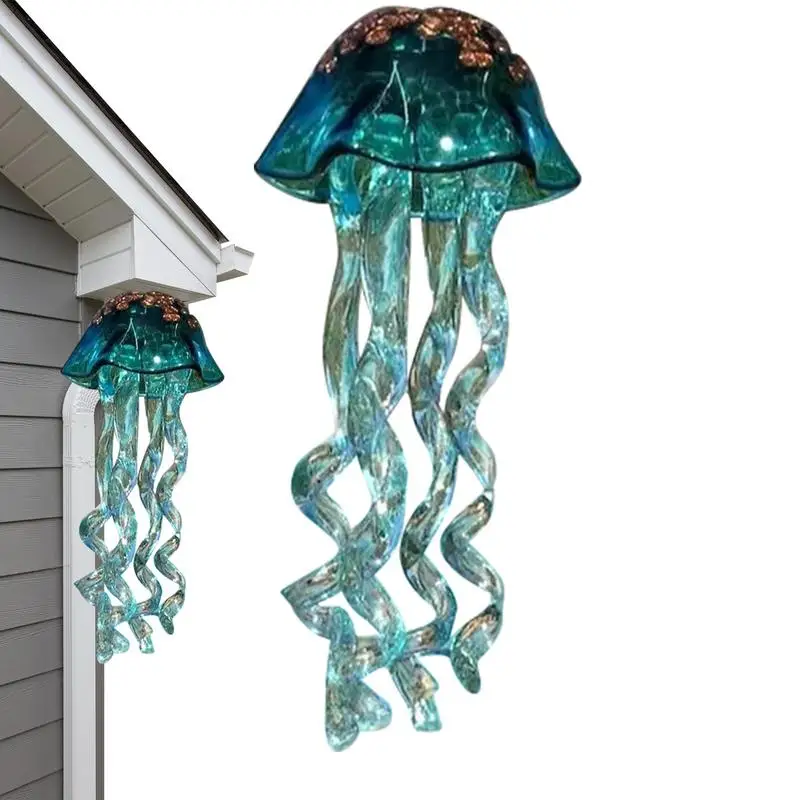 Jellyfish Wind Chime Wind Chimes For Outside Acrylic Jellyfish Sea Charm Jellyfish Wind Chimes For Garden Yard Wedding Decor