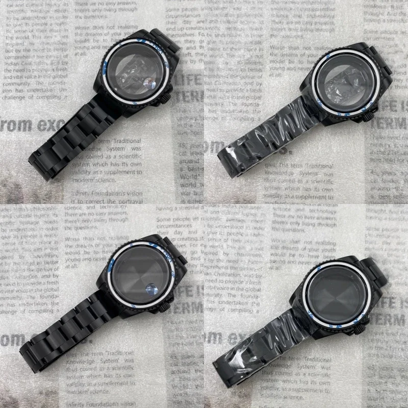 

Black Men 40mm Watch Case 20mm Stainless Steel Strap Rolxaes Seko Nh35 Nh34 Nh36 Nh38 Eta 2824 Miyota 8215 Movement 28.5mm YACHT