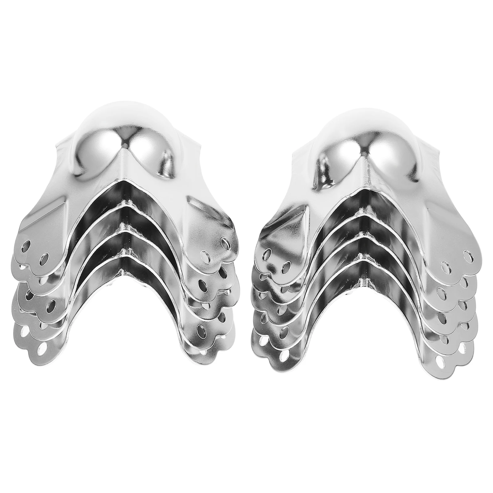 

10 Pcs Metal Corner Guards Durable Chrome Flight Case Hardware Ball Edge Protectors Shipping Speaker Boxes