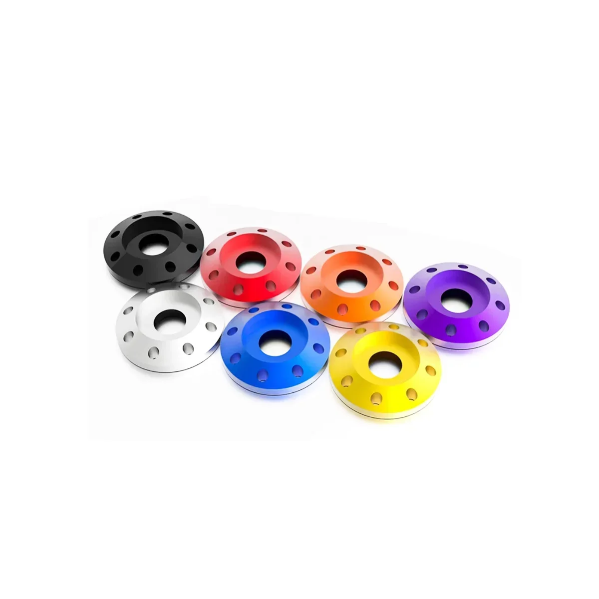 

Aluminum Alloy Eight Hole Disc Washer / Electric Motorcycle Pedal Modification Gasket Colorful Decorative Gasket M6M8