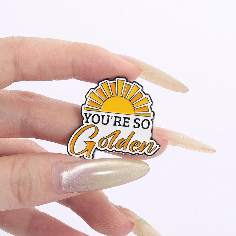 Adore You ألبوم غنائي بروش المينا دبابيس فقط أنا ، لها والقمر أنت دبابيس ذهبية جدا شارة التلبيب مجوهرات هدية الأصدقاء #5