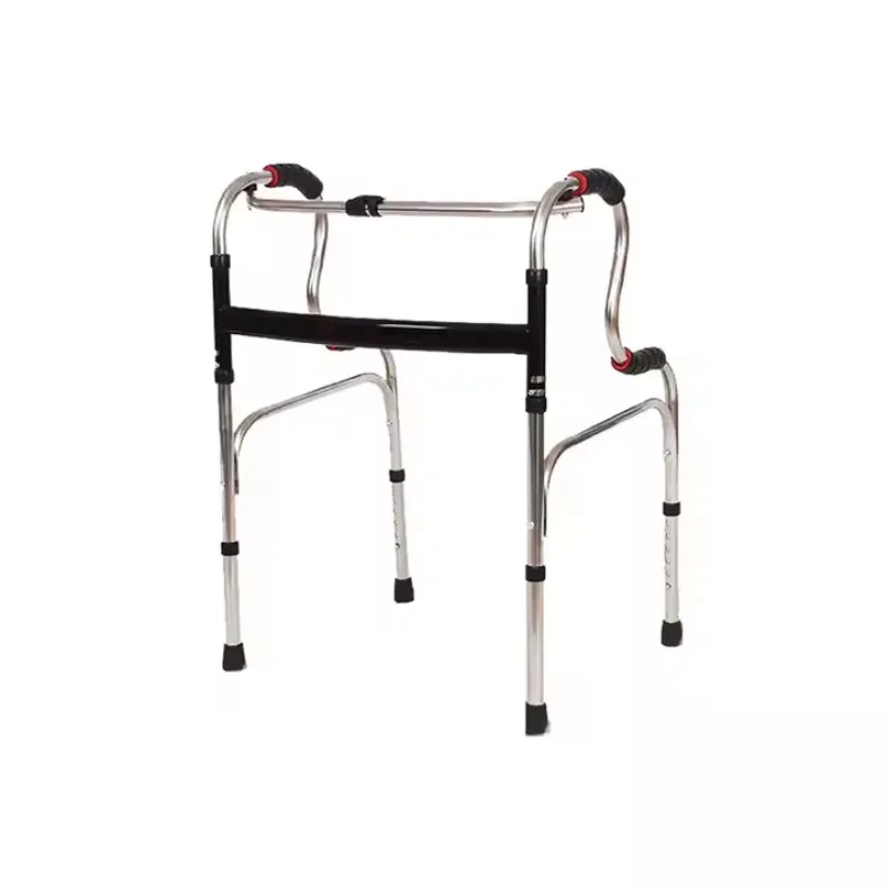 

Rehabilitation Elderly Stainless Steel Walker Walker with Wheels Adult