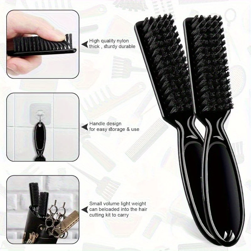 3/4pcs Hair Cutting Barber Cape Set with Neck Duster Brush Barber Brush Professional Barber Accessories Salon Cleaning Supplies view 4