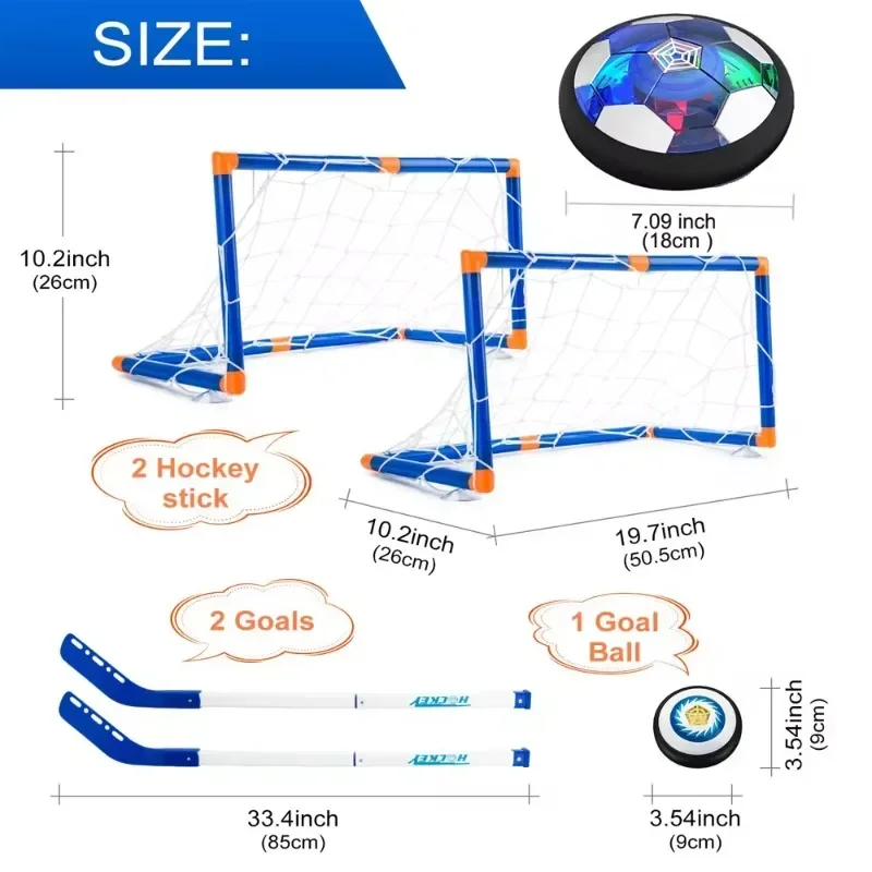 new air hover hockey and rechargeable soccer set family indoor sport toys