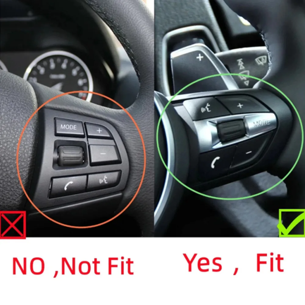 Car Steering Wheel M1 M2 Switch Button Cover Trim Frame For BMW M3 M4 M5 M6 X5M X6M F80 F82 F83 F10 F16 F21 F30 F32 F33 F36 F06