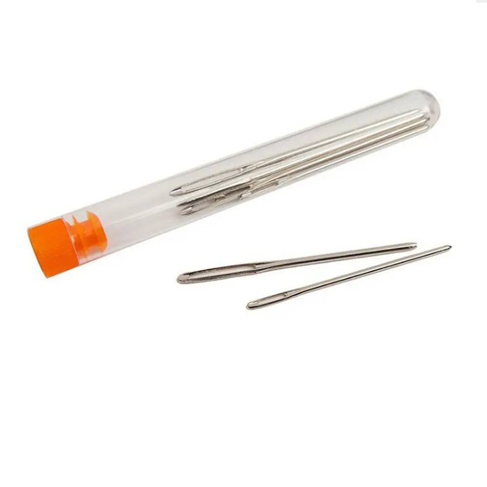 9 قطعة/المجموعة مجموعة كيت عبر غرزة الحياكة الغزل الخياطة الجلود اليدوية إبر العين الكبيرة DIY بها بنفسك #6