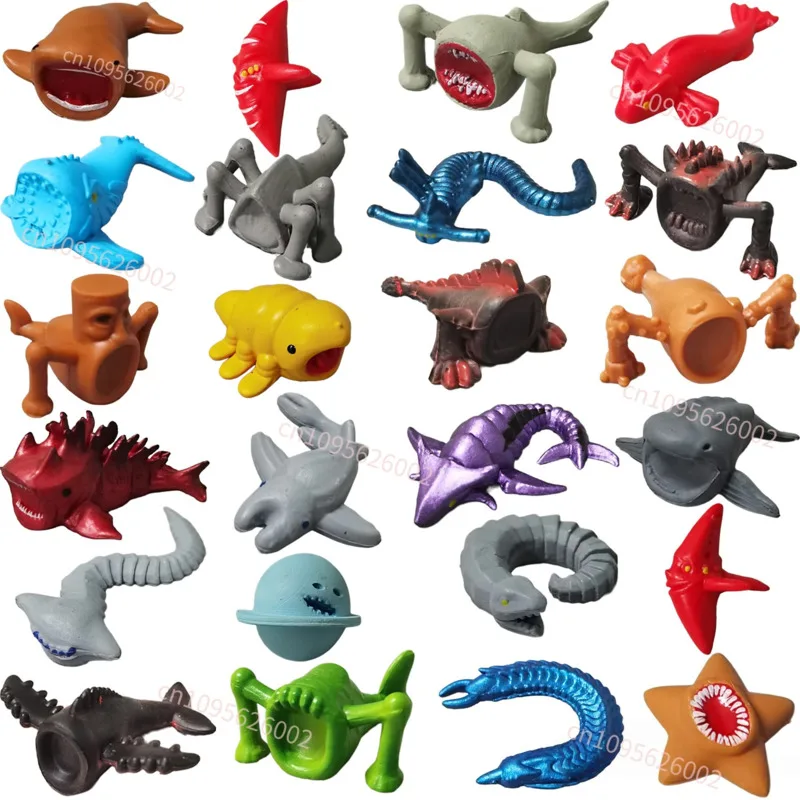 24 Figuras de Monstruos Marinos de 2.5-5CM, Decoración para el Hogar, Miniaturas de Monstruos del Mar Profundo, Adornos Decorativos