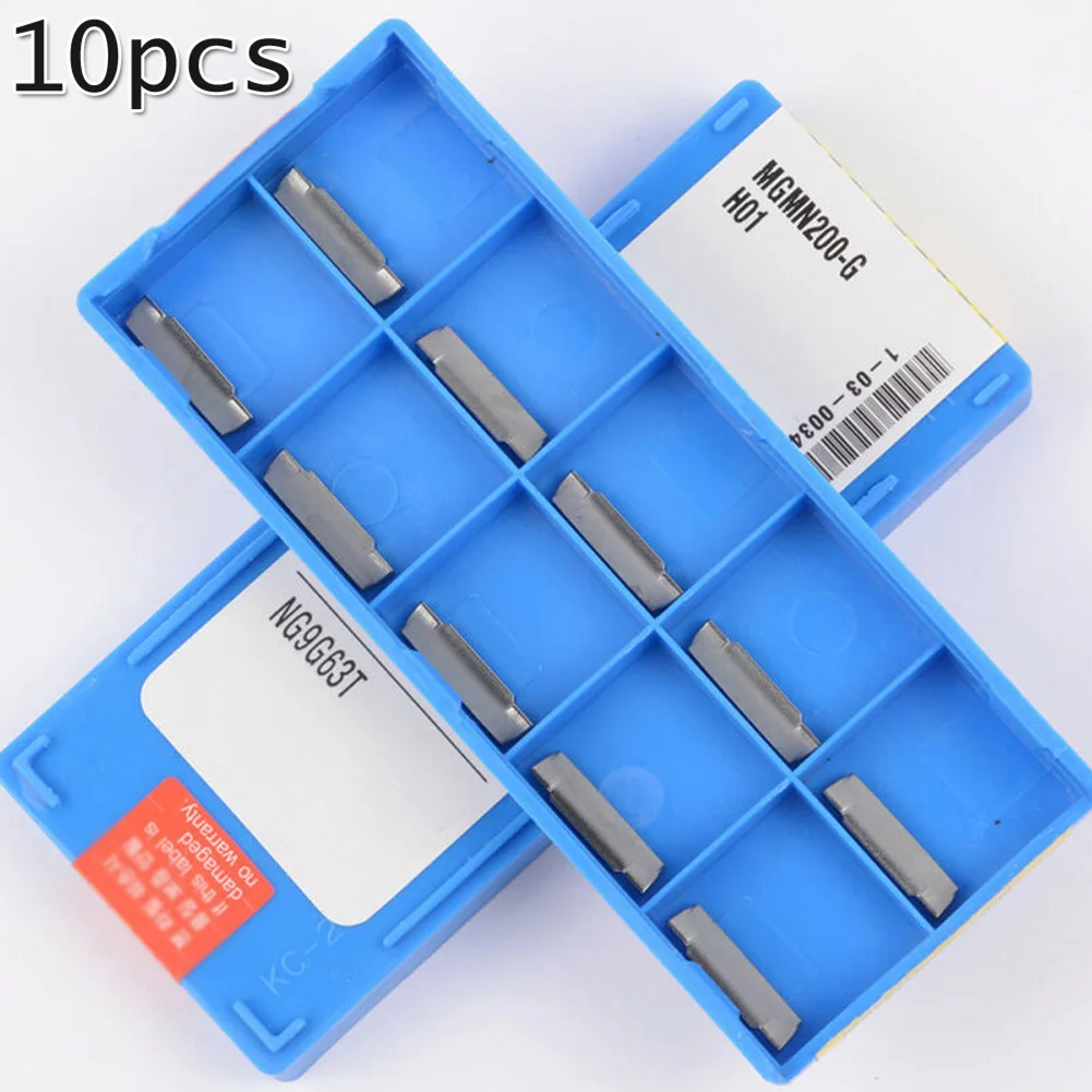 

10Pcs MGMN200-G H01 2mm Wide Cutter Carbide Insert For Processing Aluminum Alloy Tool Parts And Accessories Wide Cutter Tools