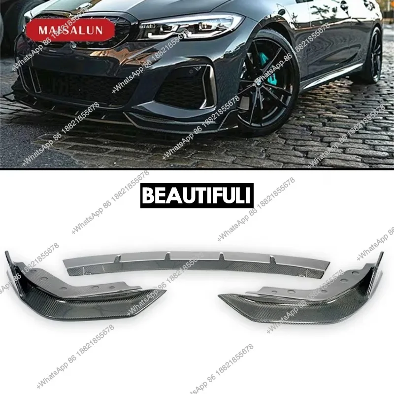 ZAIQU jiuzhou Auto Factory Price Carbon Fiber Front Lip for 3 Series G20 G28 2019-ON Carbon Fiber Front Bumper Lip
