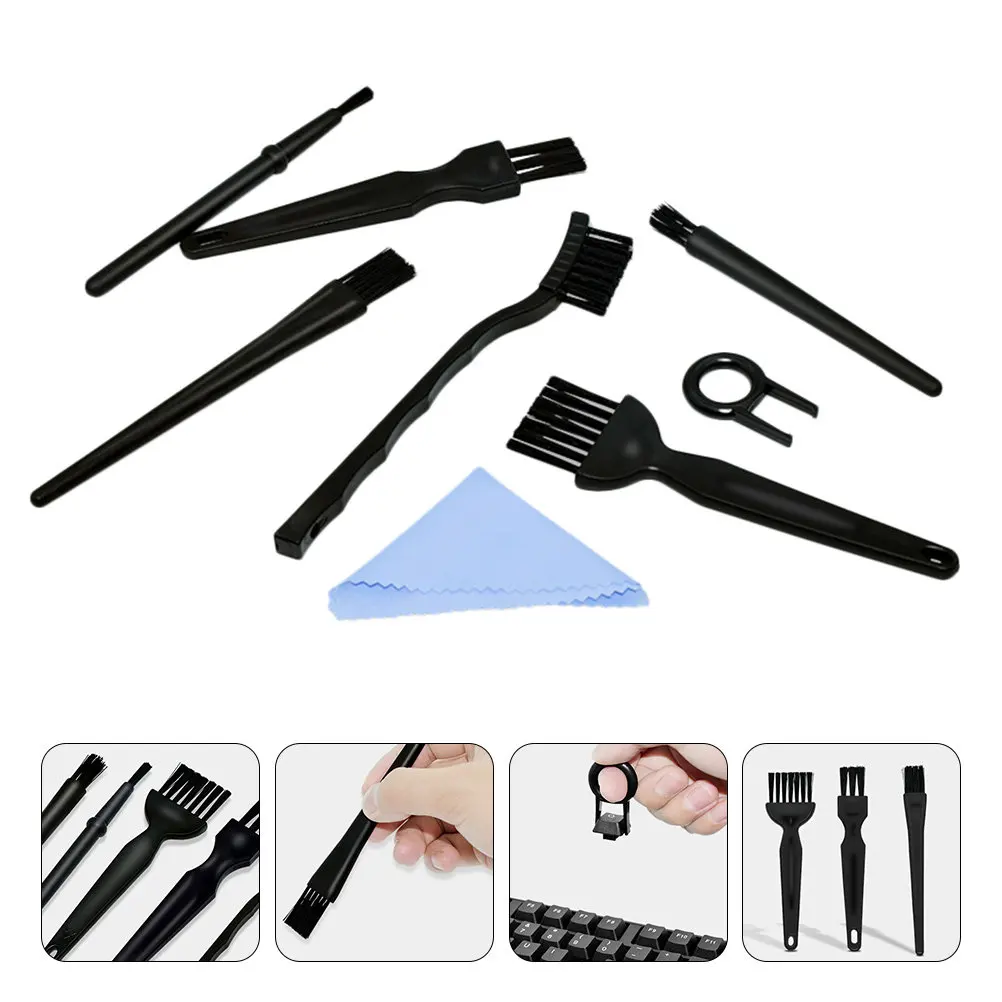 Computer Brush Keyboard Cleaning Kit Tools Electronics Keycap Puller Portable Anti-Static