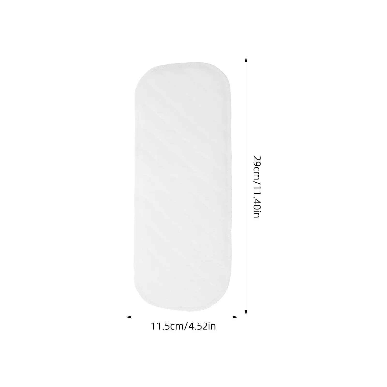 10Pcs Soft White Cotton Diaper Inserts 9-Layer Muslin Burp Cloths for Newborns Washable Reusable Nappy Pads Ultra Absorbent