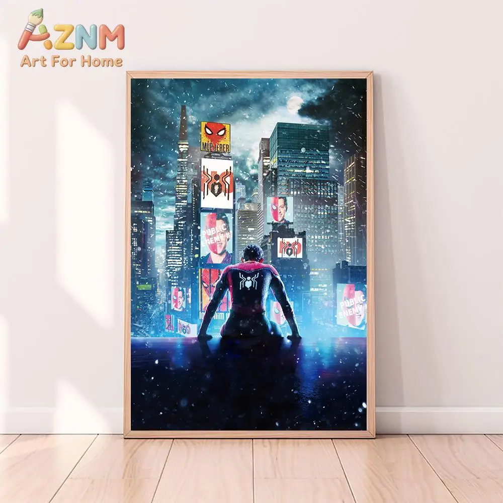 Póster de la película Spider-man No Way Home, impresión en lienzo de alta calidad, arte de pared, decoración de habitación, póster artístico para regalo sin marco