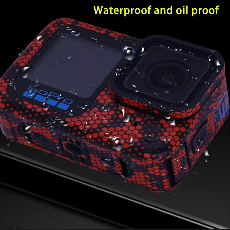 For GoPro Hero 13 Sports Camera Stickers Waterproof Anti-scratch Colorful Protective Film Personality Refit Decal Skin Accessory