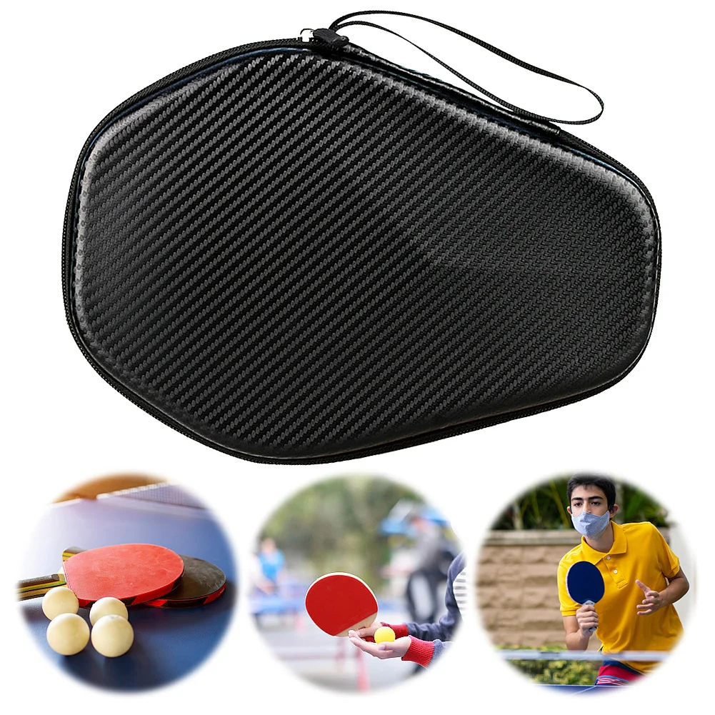 Ping Pong Paddles Case Table Tennis Racket Bag Hard Shell Ping Pong Racket Paddle Cover Bag for 2 Paddles & Multiple Balls