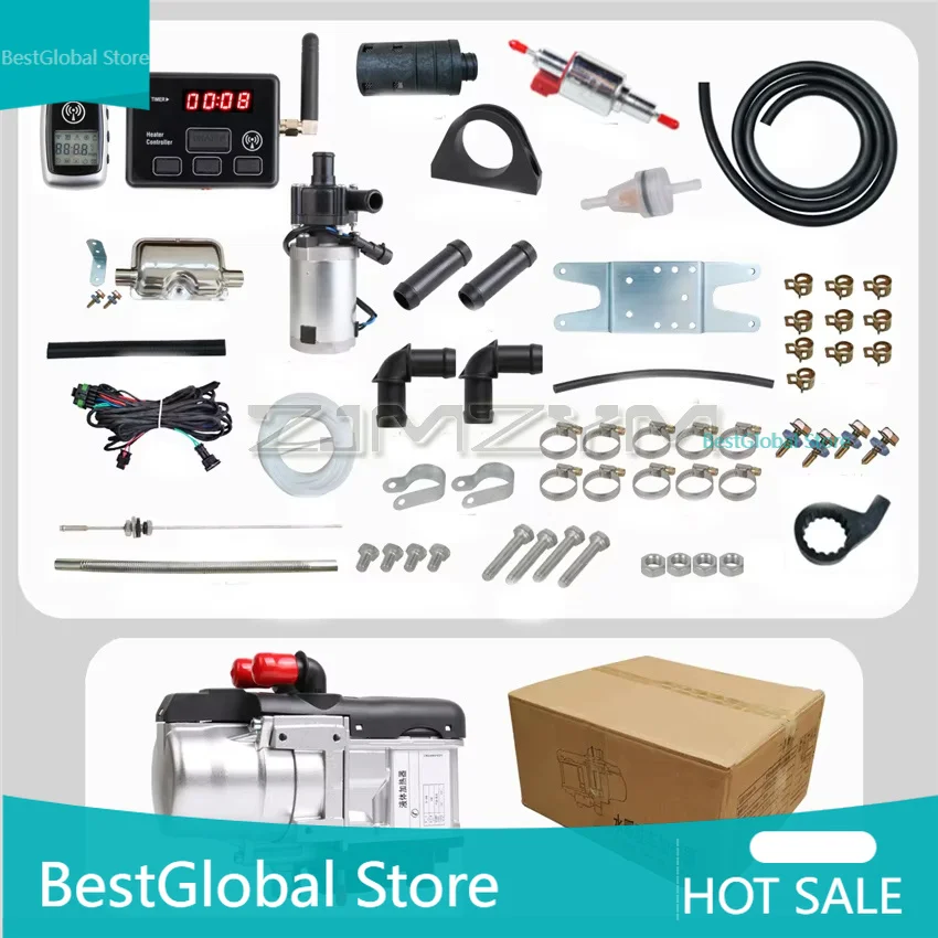 Q5 Parking Water Heater 5KW-12v Car Sedan Pickup Engine Universal Preheater Water Heater Water Tank