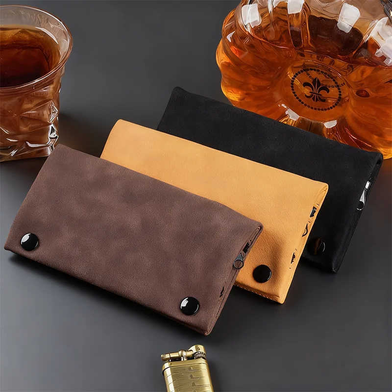 التدخين الأنابيب التبغ الحقيبة المنظمون حقيبة للتخزين حقيبة الأنابيب السجائر التدخين ورقة بولي Leather حافظة جلدية حقيبة المحفظة أدوات الملحقات #3