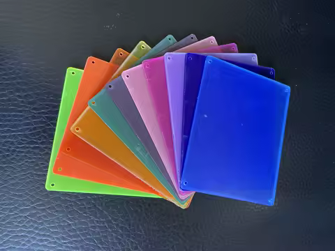 2MM Acrylic Board Glossy Square Color Translucent Plexglass Plastic Sheet For Painting Box Advertising Home Decor &amp; DIY Projects