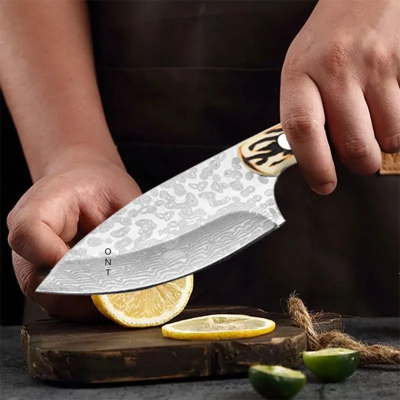 WXCOO Kitchen Knife Accessories Household Utility Knife Stainless Steel Boning Knife Fruit Slicing Meat Cutting Comfort Grip