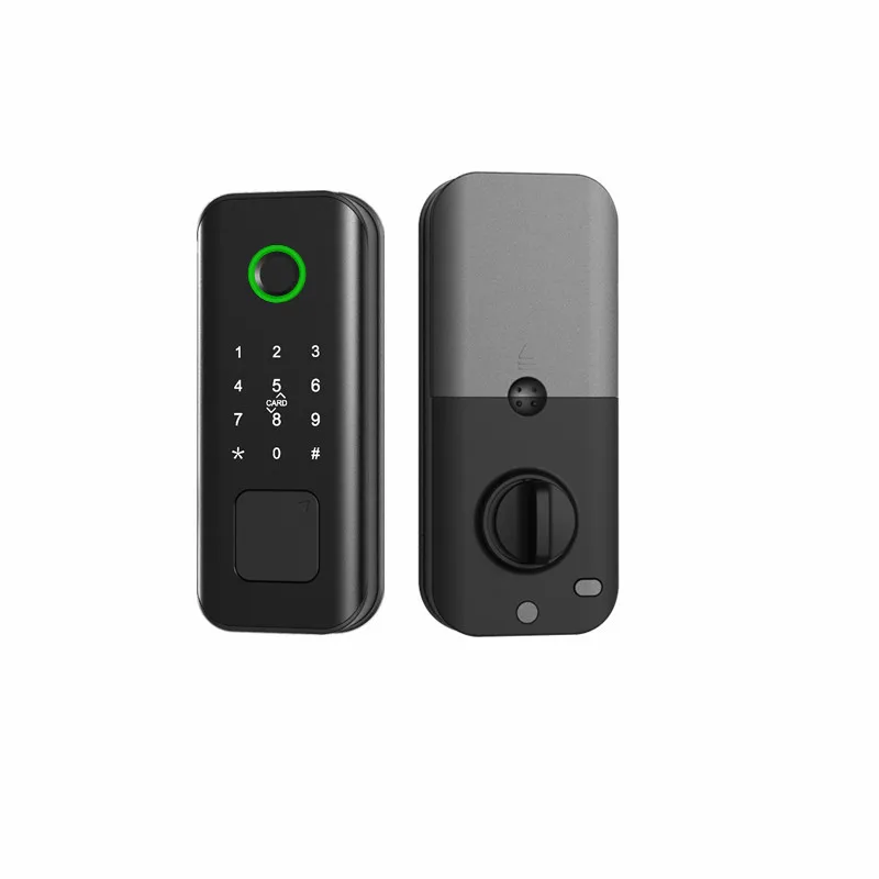 Keypad Smart Deadbolt Door Lock Keyless Entry Door Lock Fingerprint for Front Door Electronic Lock with Code Wifi App Control