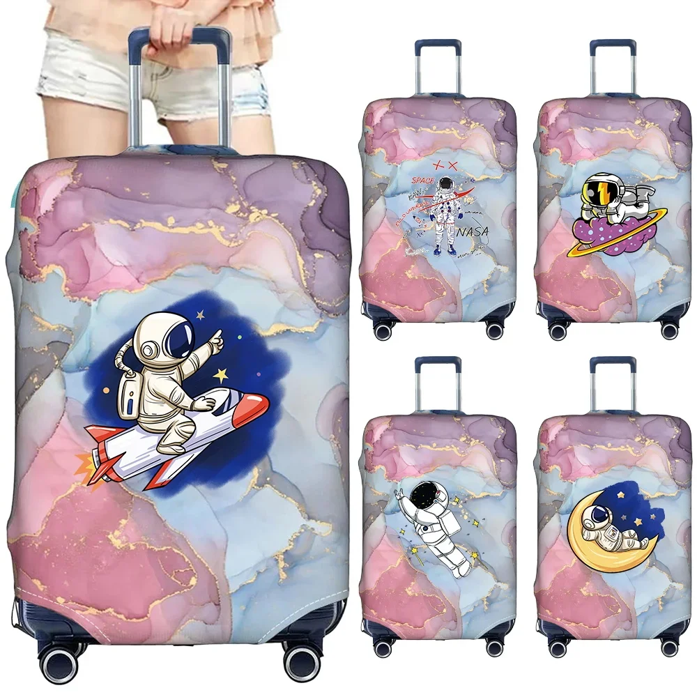 Luggage Cover Stretch Fabric Suitcase Protector Print Astronaut Series Baggage Dust Case Covers for18-32 Inch Suitcase Case