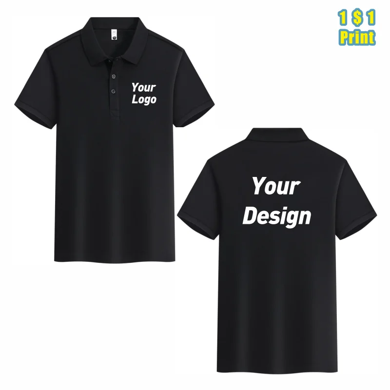 

Polo Shirt Custom Logo Causal Embroidery Personal Company Brand Print Men And Women Clothing 16 Colors Summer Fashion Tops