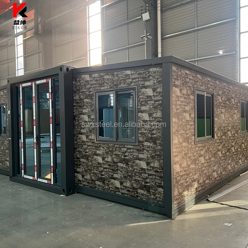 20ft 40ft Expandable Container House Luxury Modular Villa Integrated Kitchen Bathroom for Resort Hotel Rental