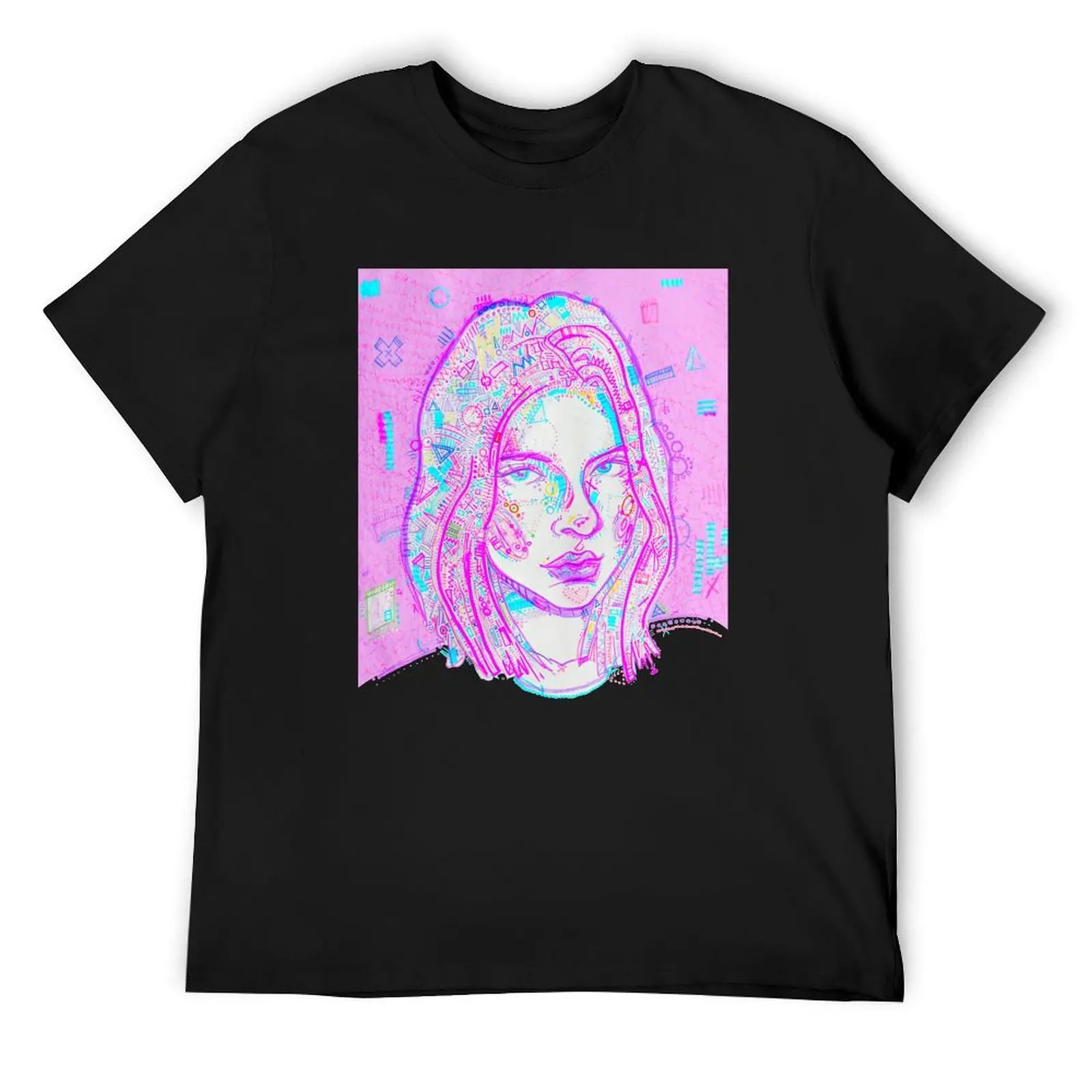 

Fuchsia T-Shirt anime figures graphics Louboutins mens designer clothes