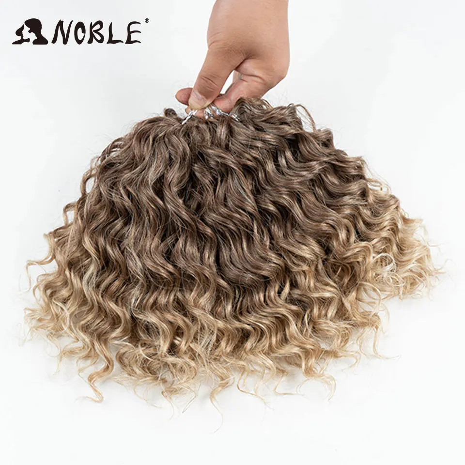

Noble Hair Deep Wavy Twist Crochet Hair Synthetic Curly Hair Crochet Braids High Temperature Fiber Braiding Hair Extensions