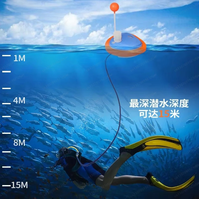 

Усовершенствованный электрический дыхательный аппарат для дайвинга - портативный перезаряжаемый подводный вентилятор, водонепроницаемое дыхательное устройство без баллона, глубина погружения 10 м