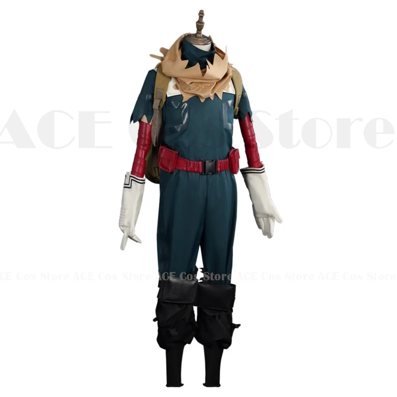 Anime My Hero Cosplay Midoriya Cosplay Izuku Costume Academia Wig Adult Men Pants Bag Coat Belt Wig Suits Halloween Costume