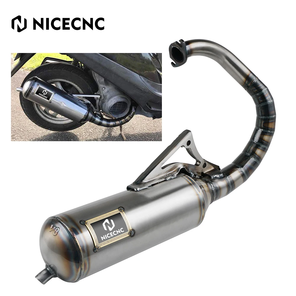 Scooter Exhaust Muffler Pipe For Honda DIO SA50 SR50 SK50 SYM DD50 Kymco ZX DJ Refined DIO -Elite 50cc 46mm~50mm  big bore kit