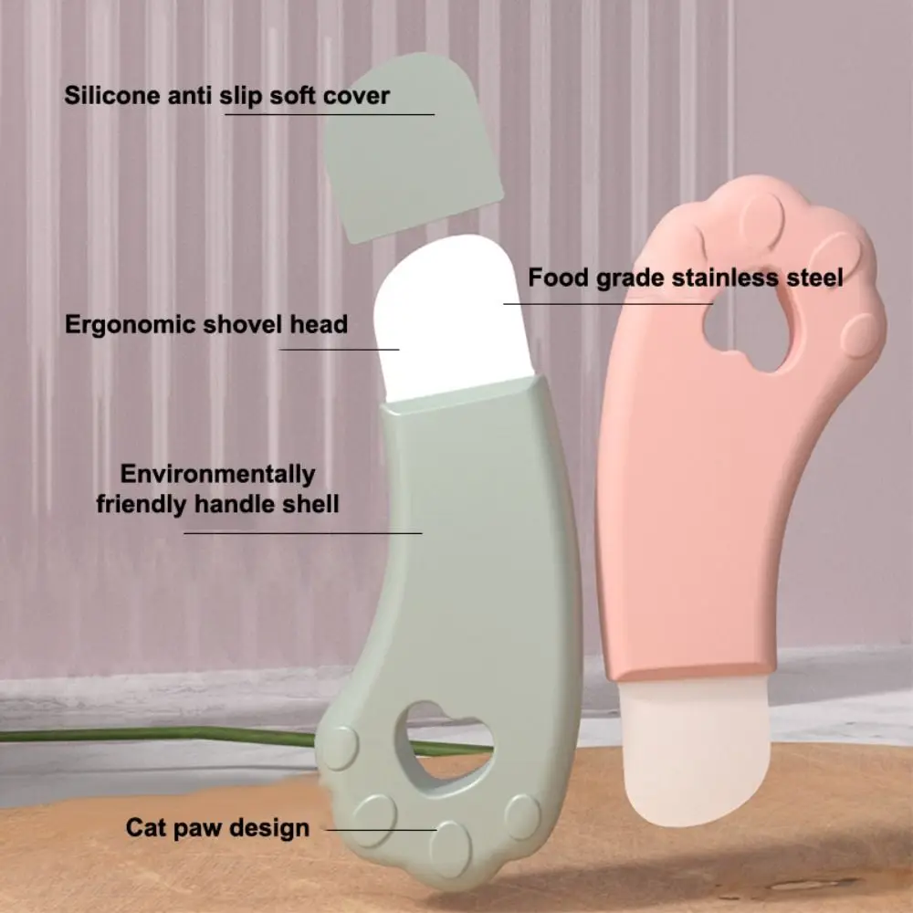 Outil d'élimination des points noirs du visage en forme de patte de chat, grattoir en Silicone pour nettoyage en profondeur des points noirs, spatule portative pour enlever les points blancs et l'acné