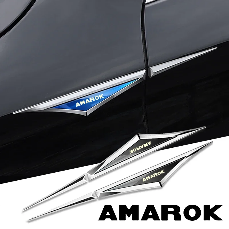 2pcs alloy car stickers car accsesories accessory for vw volkswagen amarok