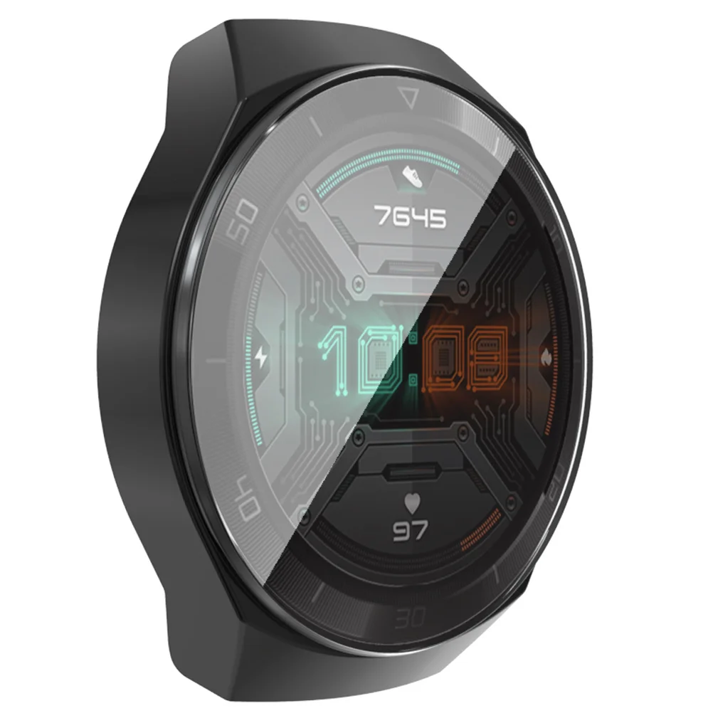 

Full Screen Watch Case For Black Scratch Resistant Dust Proof Lightweight Smartwatch Shell Accessory