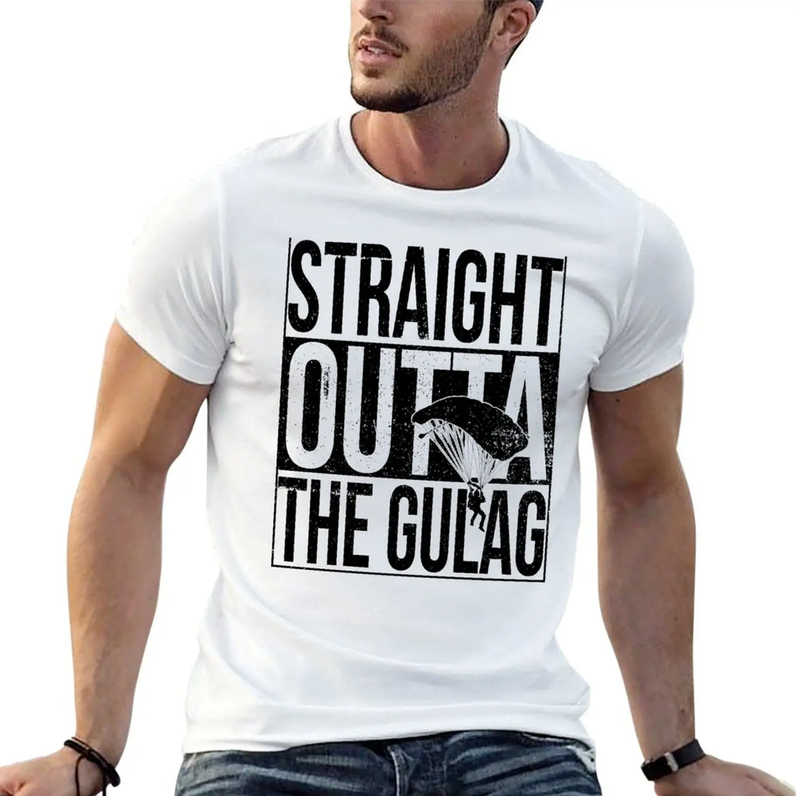 Straight Outta The Gulag, Gift for video game lover kid or boy T-Shirt Work Short Sleeve Cotton Top