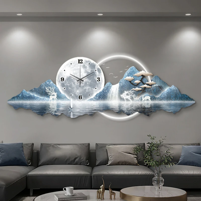 Luxury Fancy Sticker Wall Clocks Office Design Classic Modern Wall Clock Living Room Luminous Orologio Da Parete Decorative