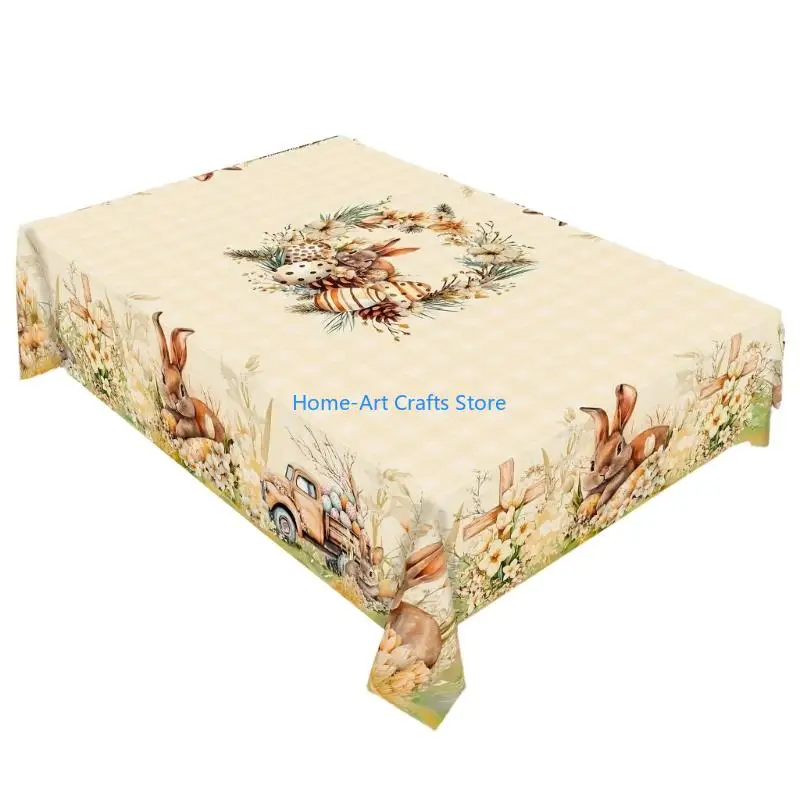 Y3NA Multipurpose Velvets Decoration Cloth for Tables Stands Home Styling Easters Themed Table Cover