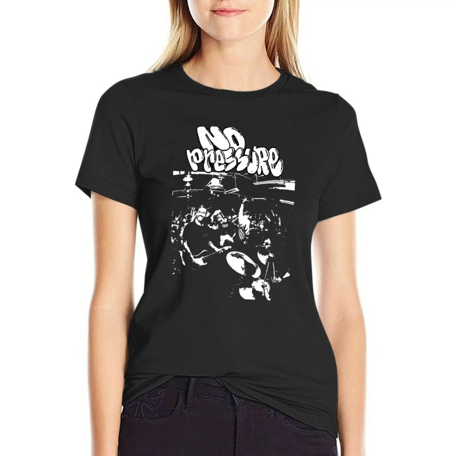 

FAN ART NO PRESSURE PUNK LIVE T-Shirt Blouse cute tops graphic t-shirts for Women