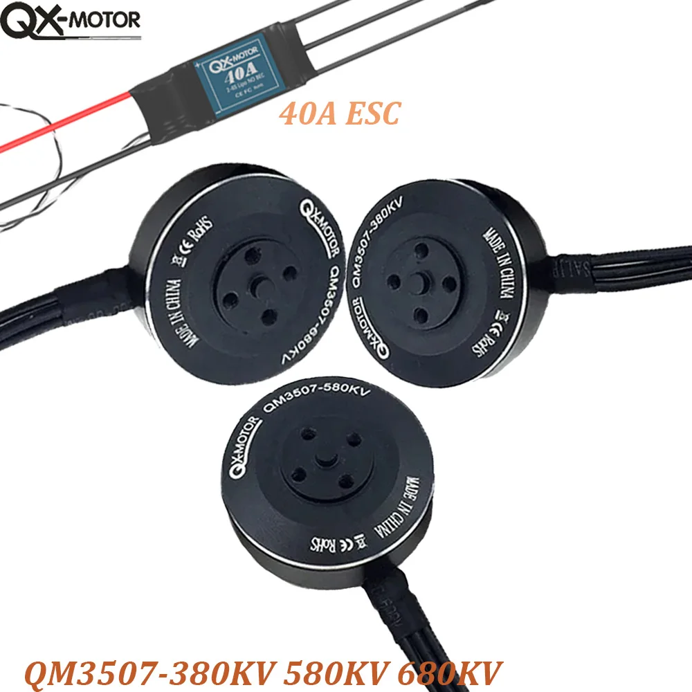 

QX-Motor QM3507 CW CCW 380KV 580KV 680KV 3508 Brushless Motor For RC Multirotor Quadcopter Hexa Drone Parts Wholesale