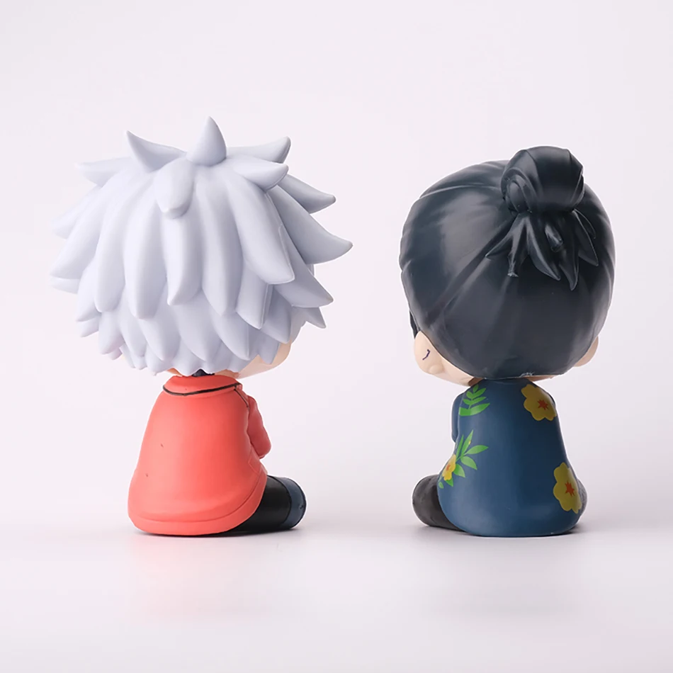 JJK Jujutsu Kaisen 10CM Satoru Gojo Suguru Geto Q Version Summer Sitting PVC Collectible Anime Figure Desktop Ornament Statue - view 3