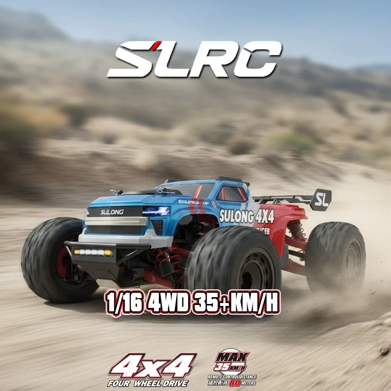 1:16 35KM/H 4WD RC Car LED Remote Control Cars High Speed Drift Monster Truck for Kids vs Wltoys 144001 Toys Racing Vehicle